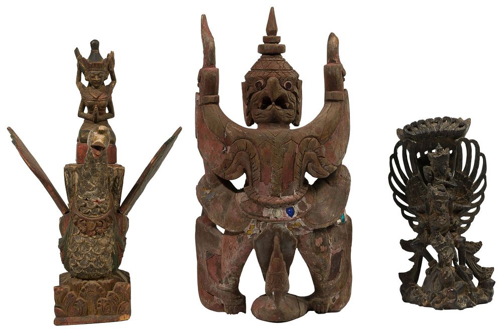 Lot 161: Southeast Asian Carved Wood Assortment