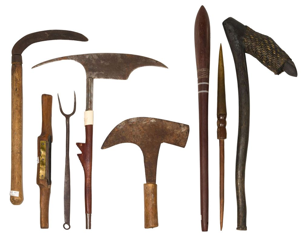 Lot 163: Filipino and Ethnographic Weapon and Tool Assortment