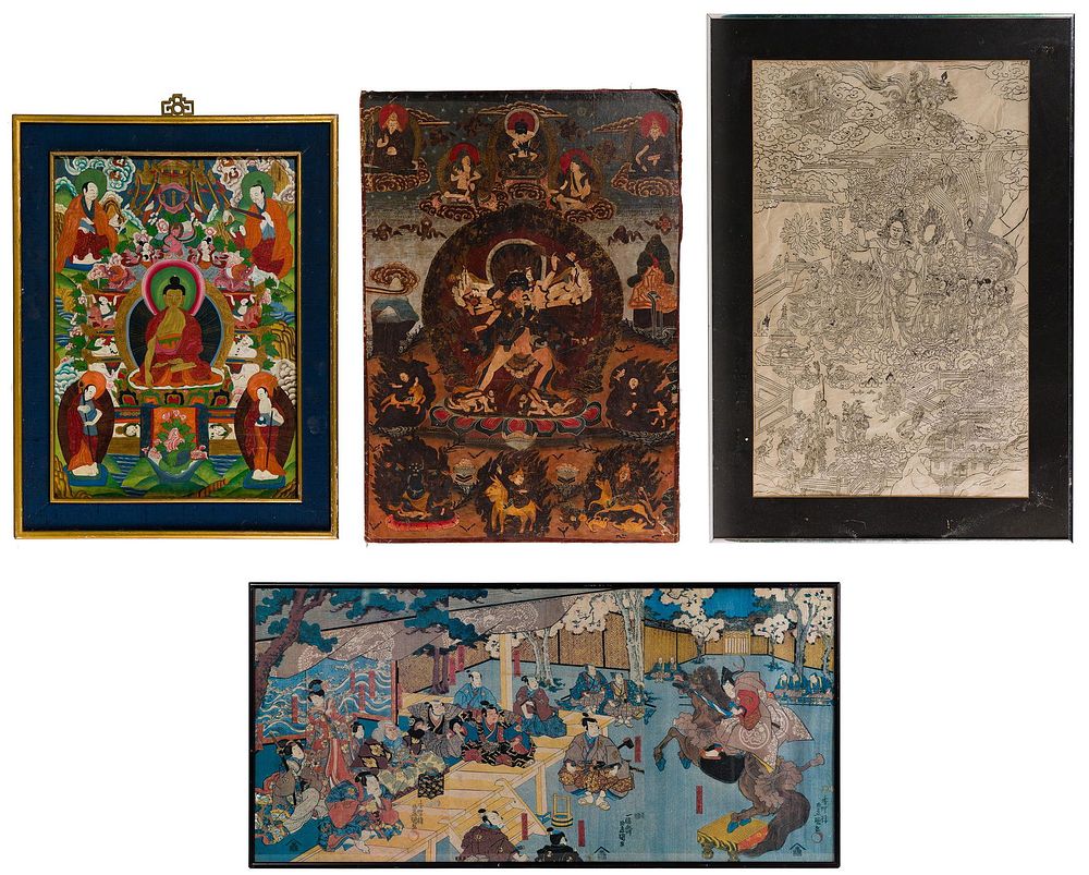 Lot 182: Tibetan Thangka Assortment
