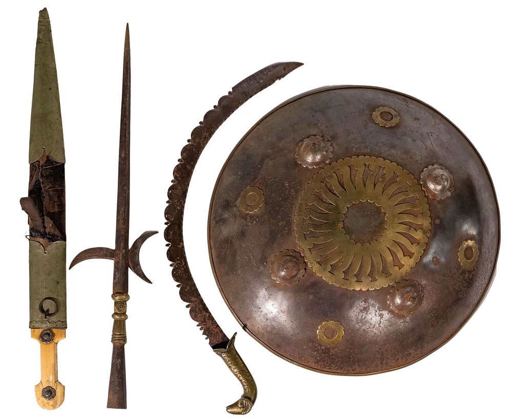 Lot 188: Indian, Indo-Persian and Central Asian Arms and Armor Assortment