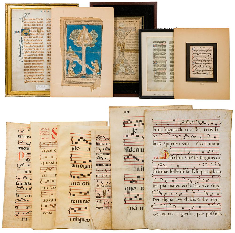 Lot 193: Medieval Manuscript Assortment