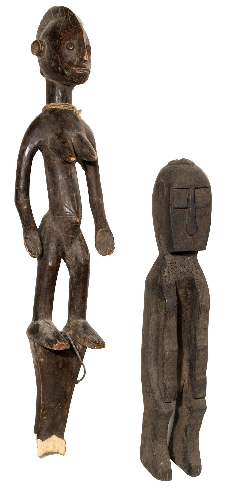 Lot 199: African and Oceanic Carved Wood Figurines
