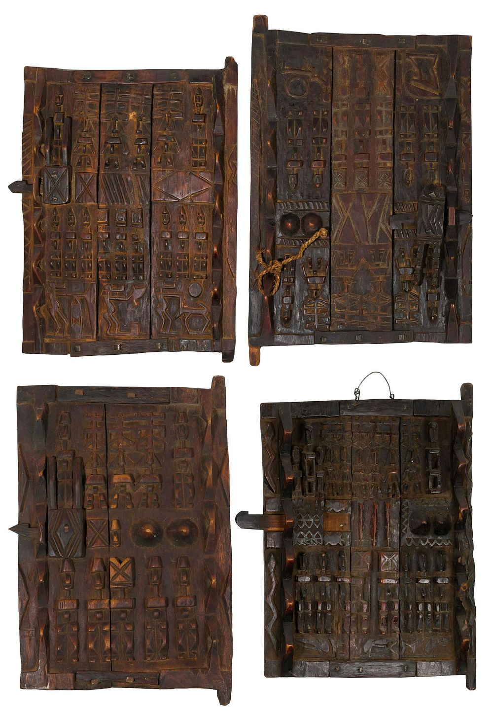 Lot 246: African Dogon Grainery Door Assortment