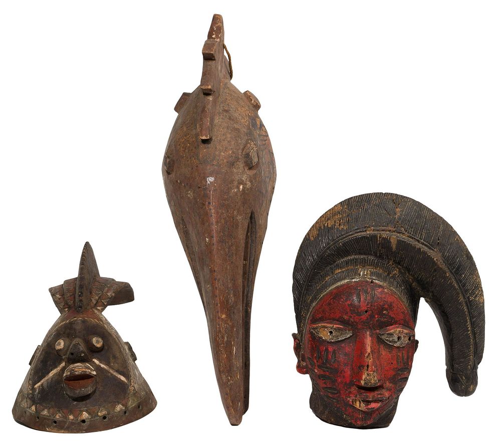 Lot 283: African Tribal Headdress Assortment