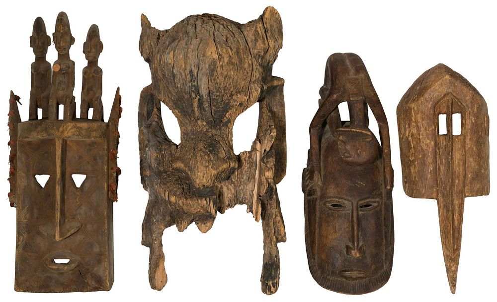 Lot 284: African Tribal Mask Assortment