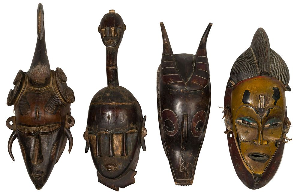 Lot 285: African Tribal Mask Assortment