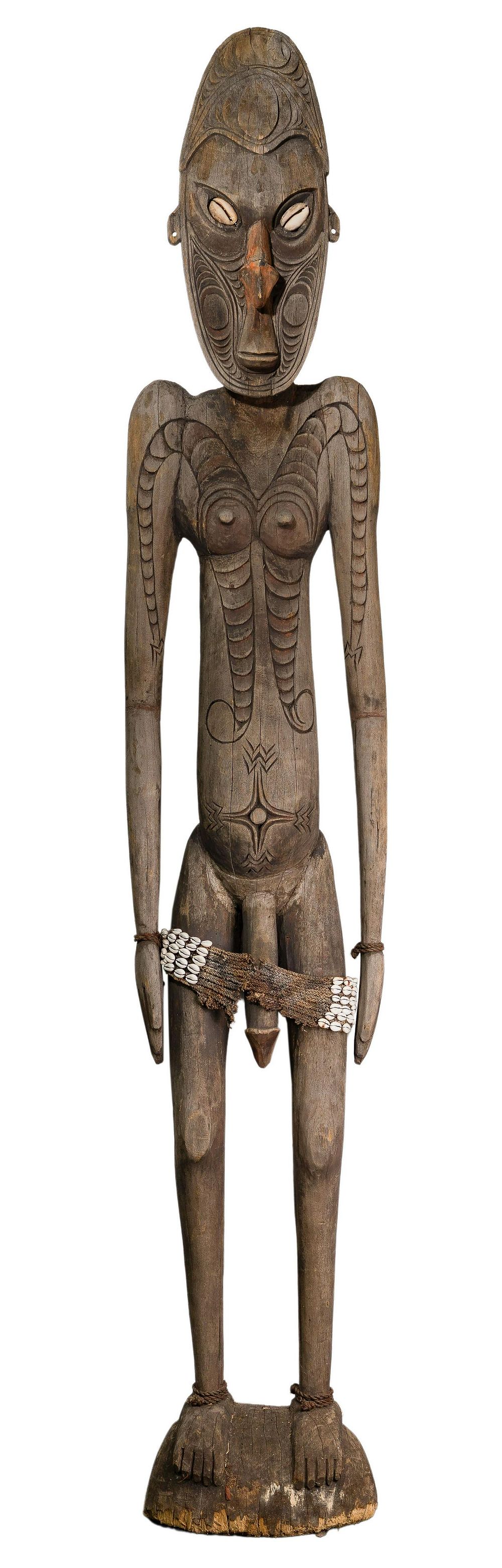 Lot 322: New Guinea Carved Wood Figure