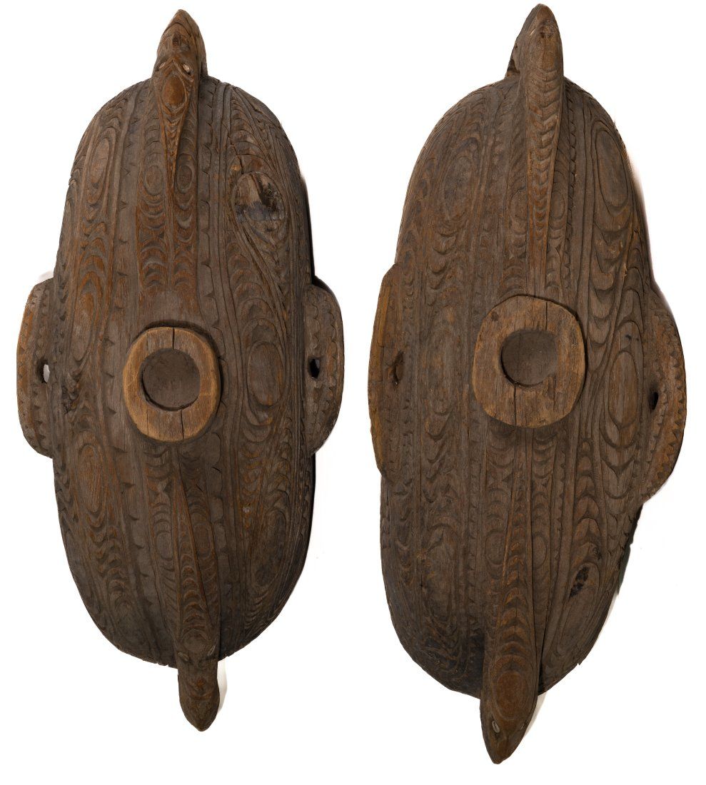Lot 324: Oceanic Carved Wood Feast Bowls