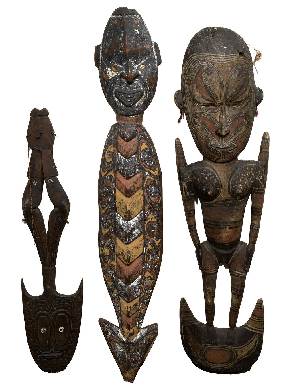 Lot 326: Oceanic Carved Wood Sculpture Assortment