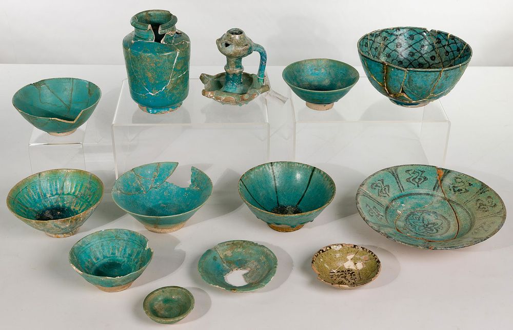 Lot 337: Islamic Kashan Pottery Assortment