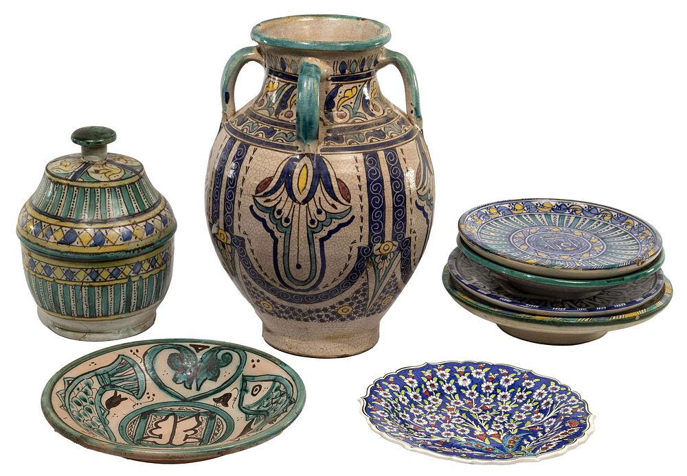 Lot 443: Persian Pottery Assortment