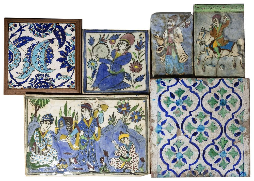 Lot 444: Persian Tile Assortment