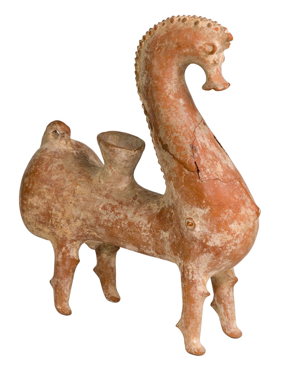 Lot 450: Persian Amlash Ceramic Horse Vessel