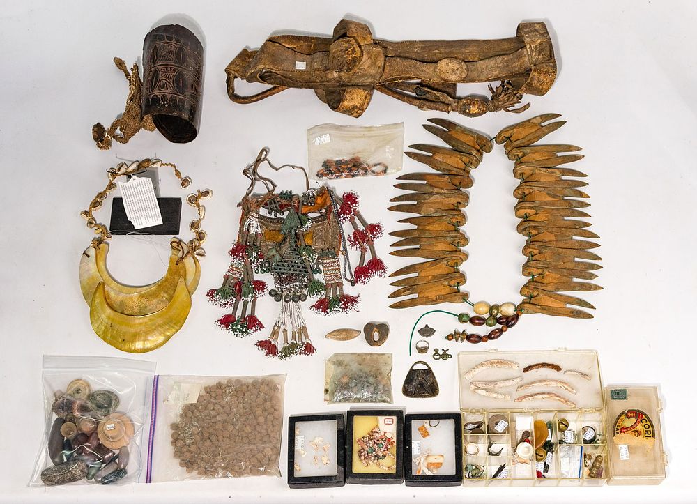 Lot 452: Pre-Columbian and Ethnographic Jewelry and Tool Assortment