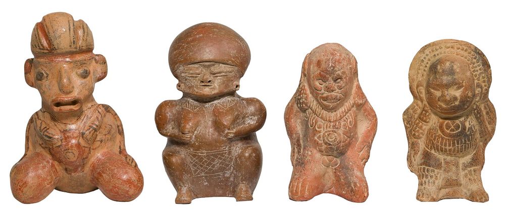 Lot 489: Pre-Columbian Hollow-Bodied Figurine Assortment