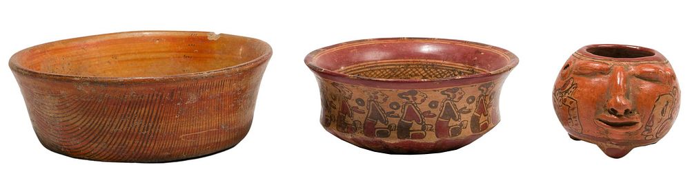 Lot 495: Pre-Columbian Mayan Copador Pottery Assortment