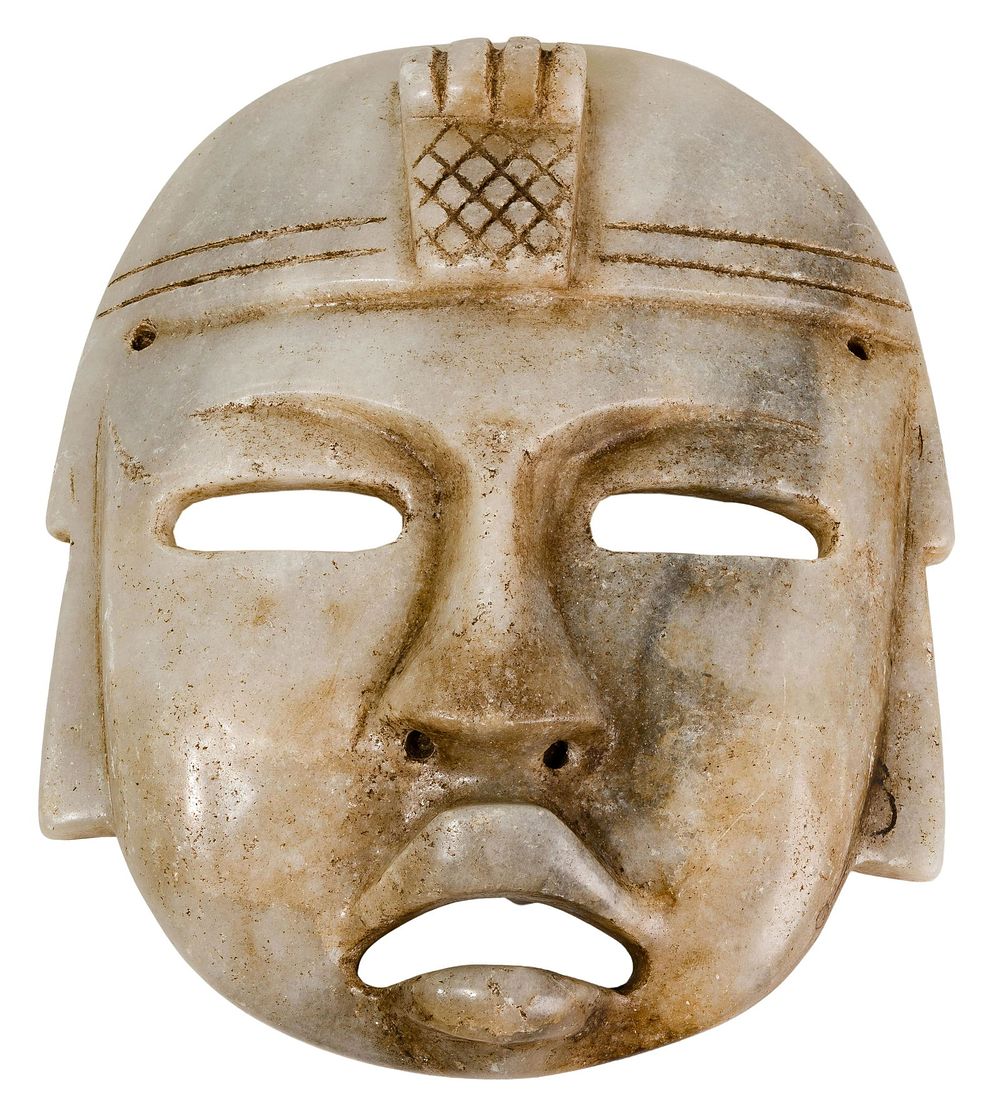 Lot 510: Pre-Columbian Olmec Jade Mask