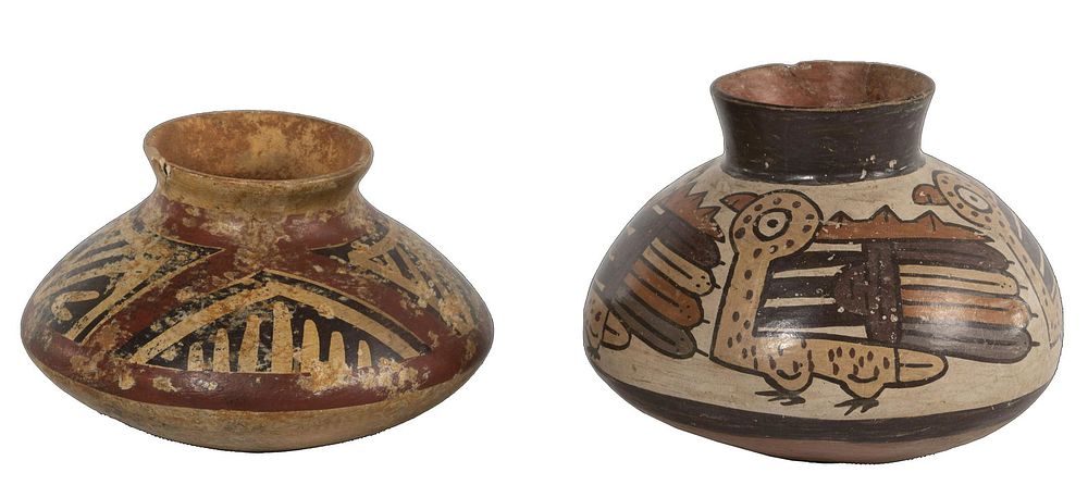 Lot 515: Pre-Columbian Peruvian Poly-Chrome Pottery