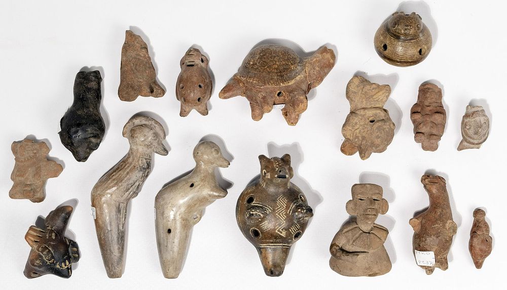 Lot 555: Pre-Columbian Whistle Assortment