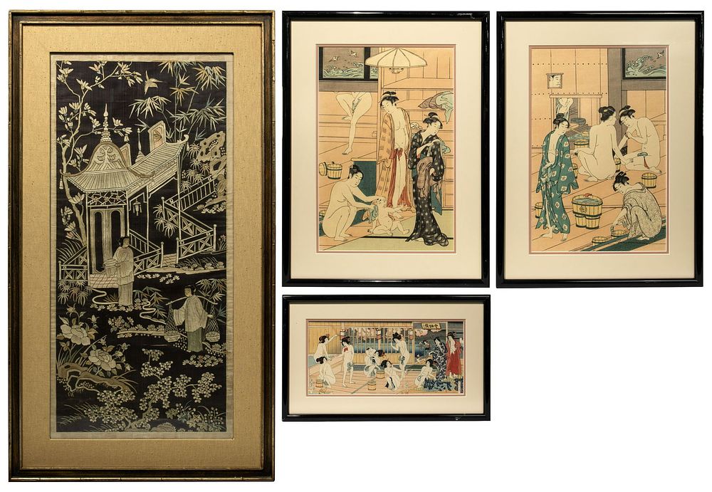 Lot 190: Asian Print and Textile Assortment