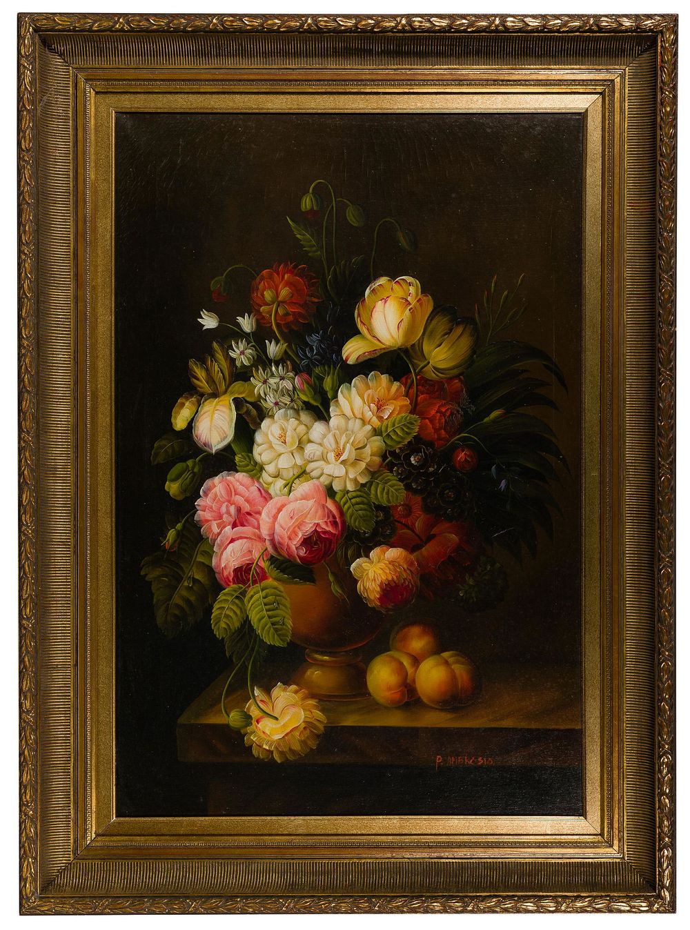 Lot 207: P. Ambrosio (American, 20th Century) Oil on Canvas