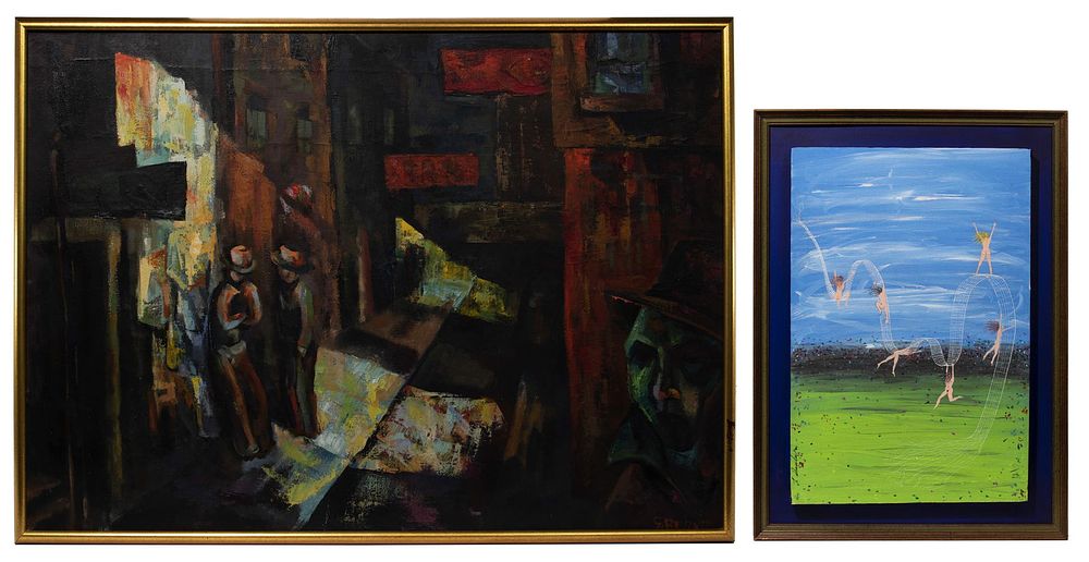 Lot 208: S. Berke (American, 20th Century) Oil on Canvas