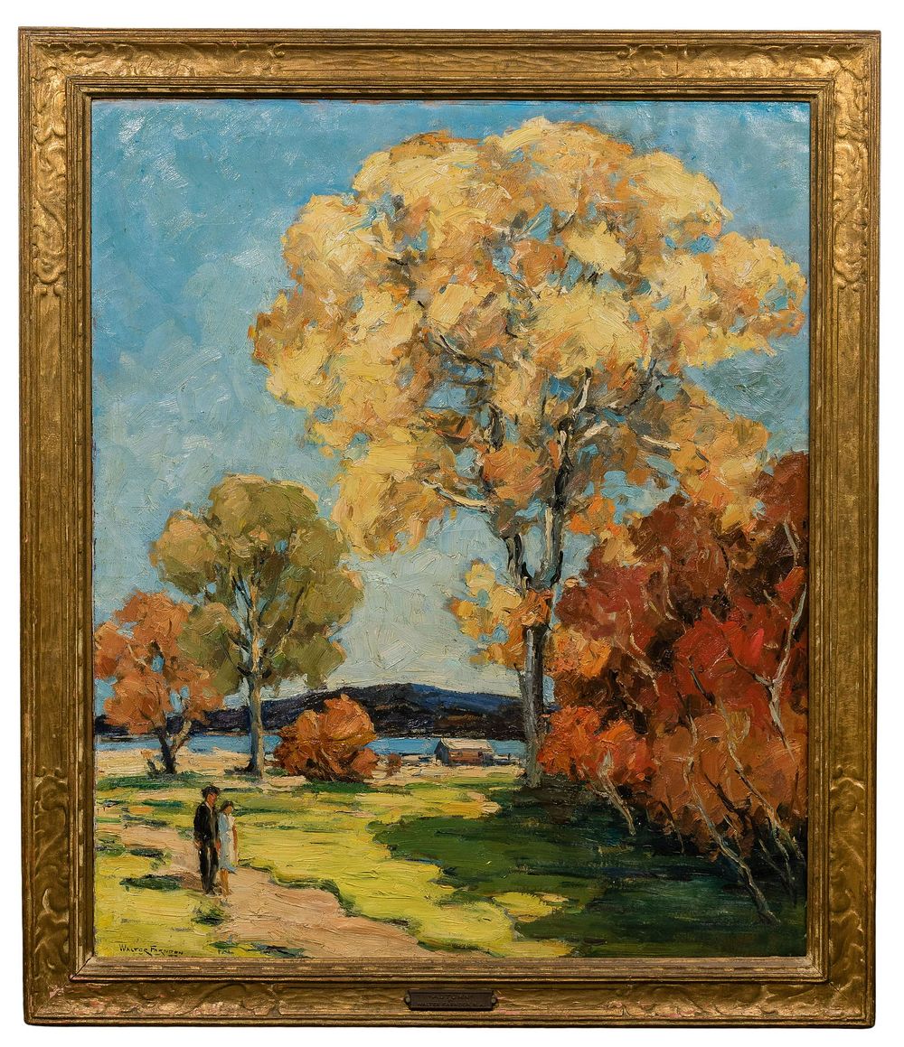 Lot 210: Walter Farndon (American, 1876-1964) 'Autumn' Oil on Canvas