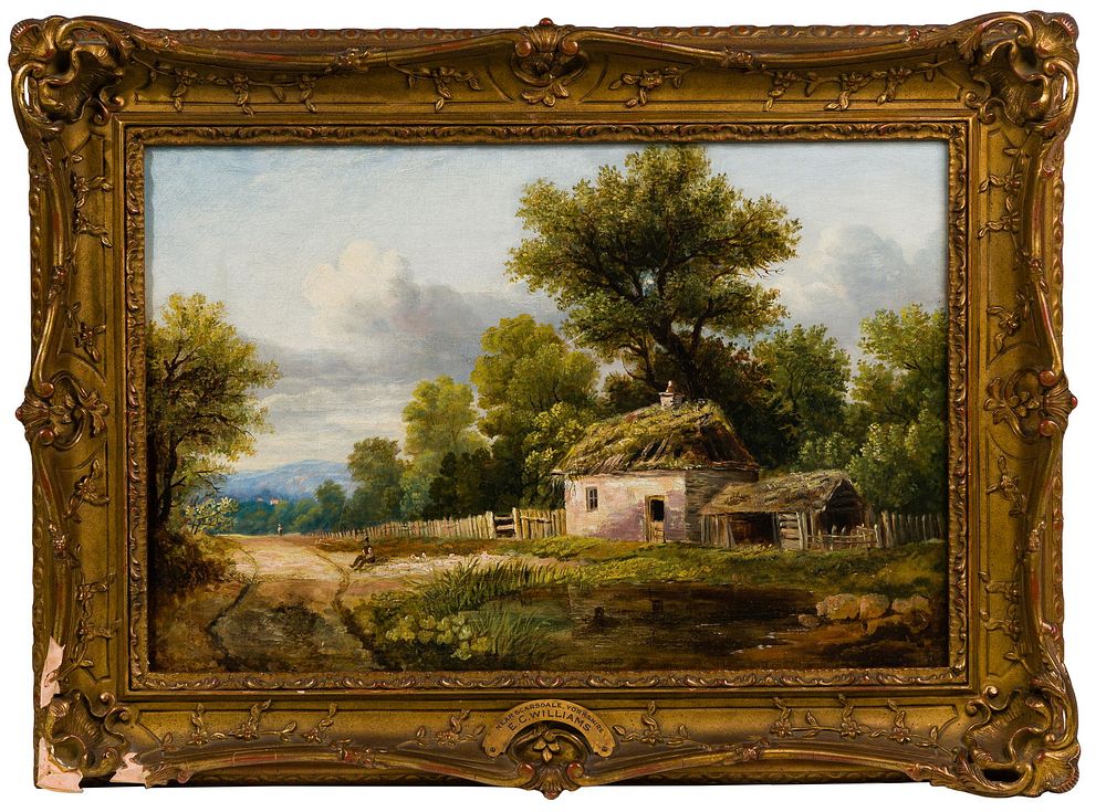 Lot 212: (Attributed to) Edward Charles Williams (British, 1807-1881) Oil on Canvas