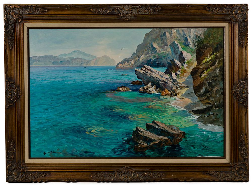 Lot 218: Guido Odierna (Italian, 1913-1991) Oil on Canvas