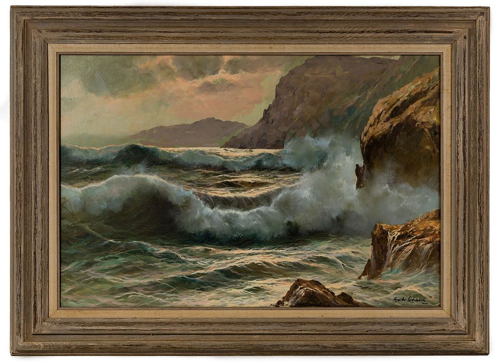 Lot 219: Guido Odierna (Italian, 1913-1991) Oil on Canvas