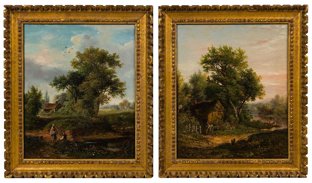 Lot 225: John Westall (British, 1823-1894) Oils on Canvas