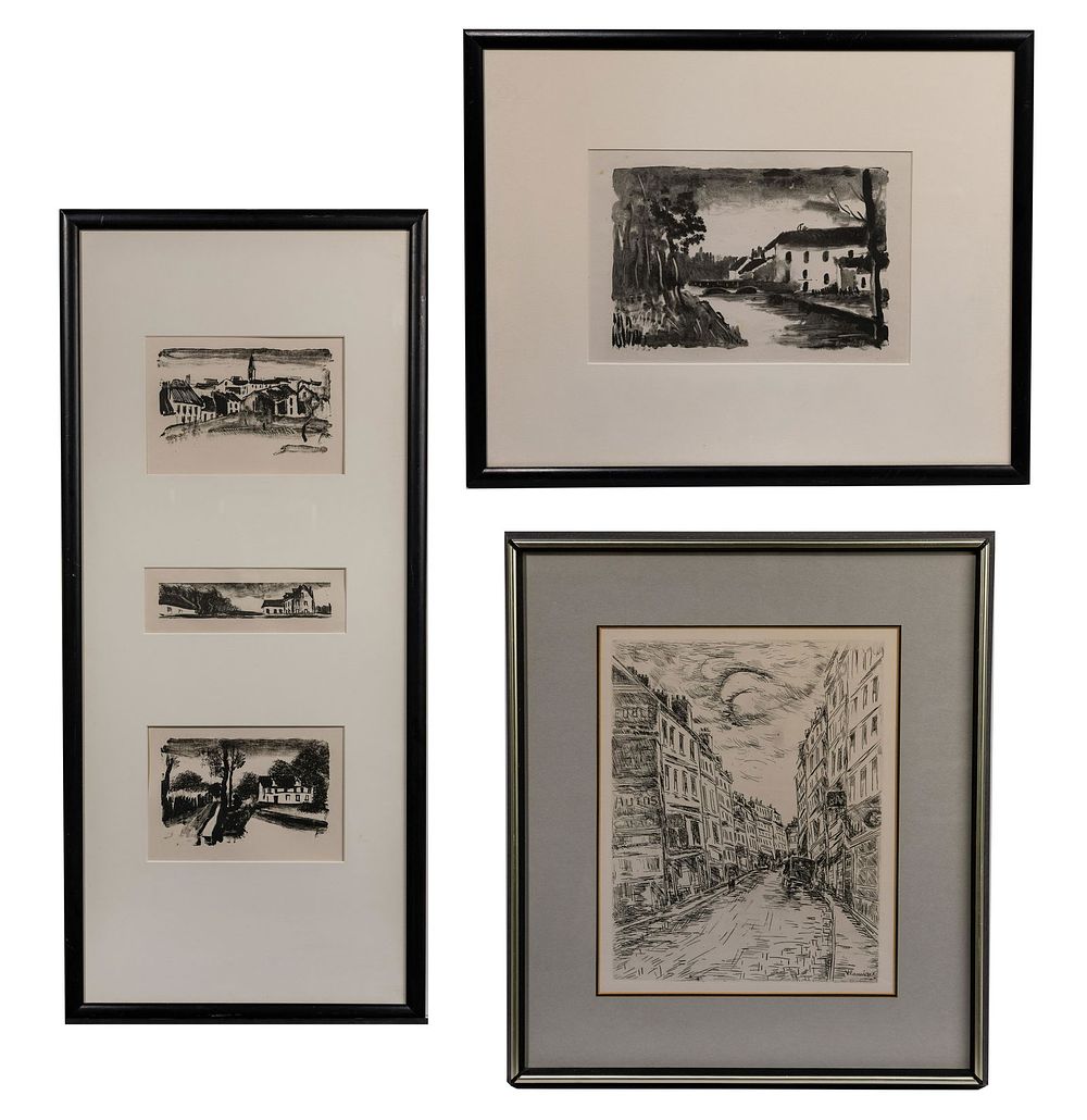 Lot 235: After Maurice de Vlaminck (French, 1876-1958) Print Assortment