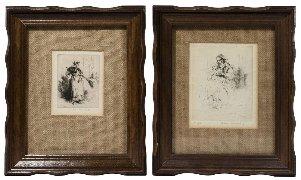 Lot 237: Arthur Heintzelman (American, 1891-1965) Etchings