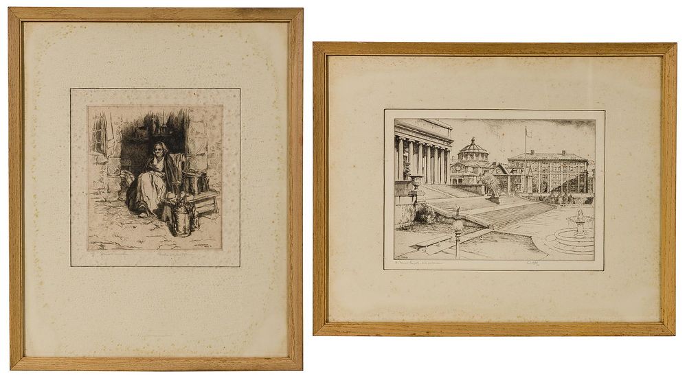 Lot 239: Early to Mid 20th Century Etching Assortment