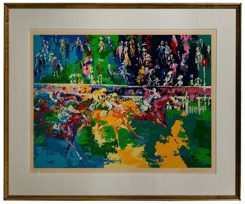 Lot 247: Leroy Neiman (American, 1921-2012) 'Ascot Finish' Serigraph