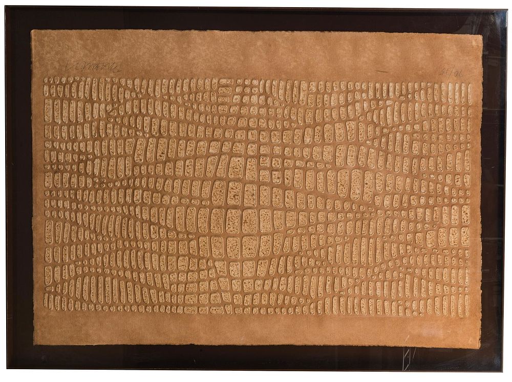 Lot 252: Paul Maxwell (American, 1925-2015) Stencil Casting on Paper