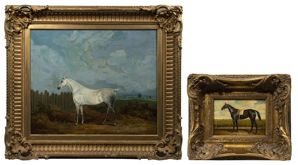 Lot 259: Horse Portrait Oil Painting Assortment