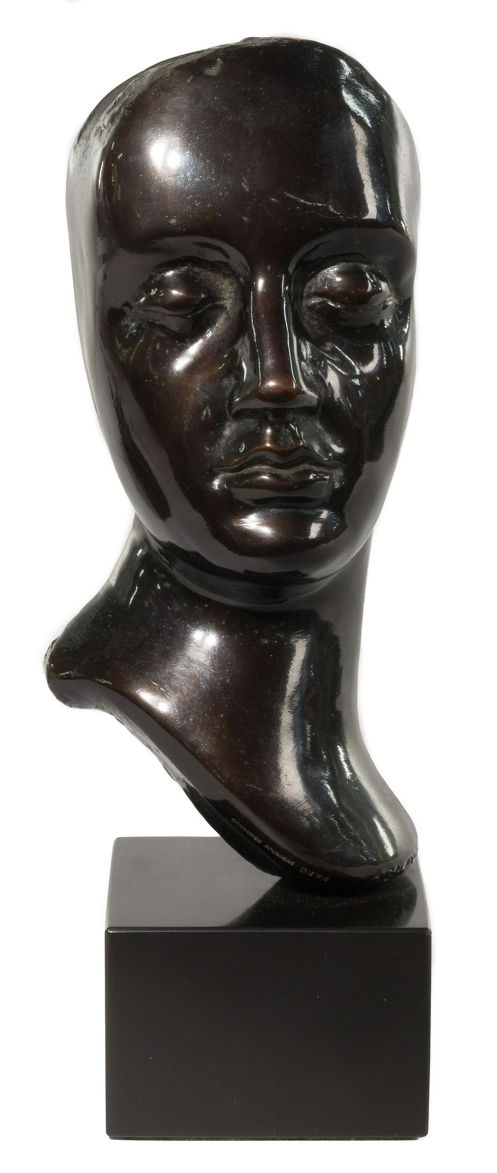Lot 262: Unknown Artist (20th century) Patinated Bronze Bust