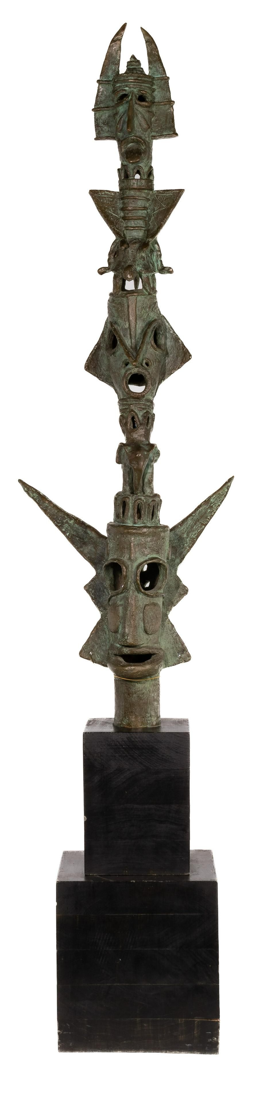 Lot 270: Max Fleisher (American, 1914-1972) 'Totum Uno' Bronze Sculpture