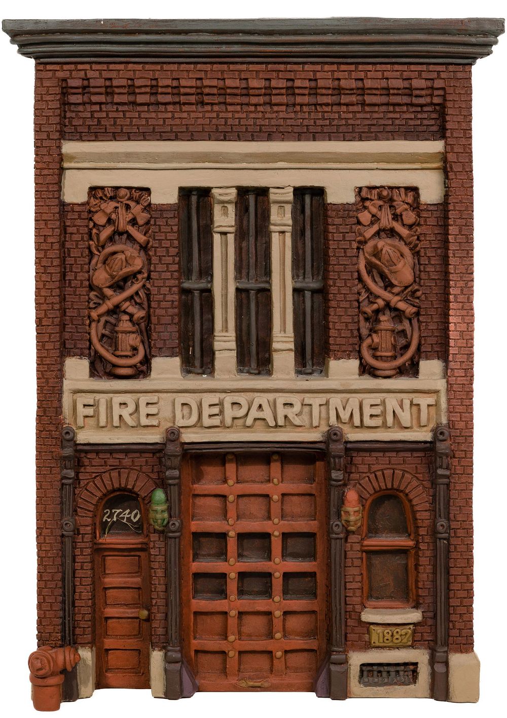 Lot 275: Alice 'Zani' Jacobsen (American, 20th Century) 'Firehouse' Plaster Relief