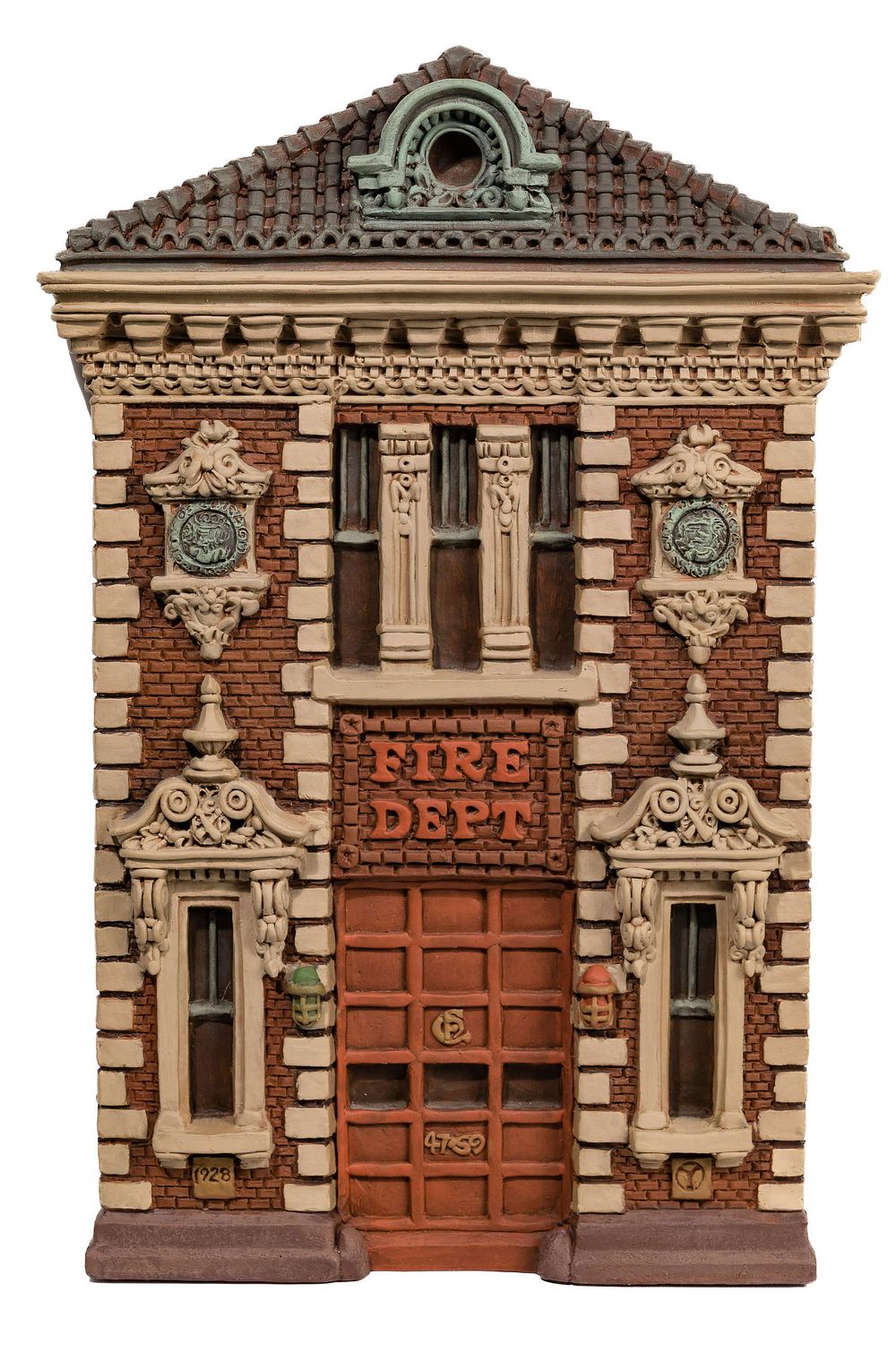 Lot 276: Alice 'Zani' Jacobsen (American, 20th Century) 'The Fire Department' Plaster Relief