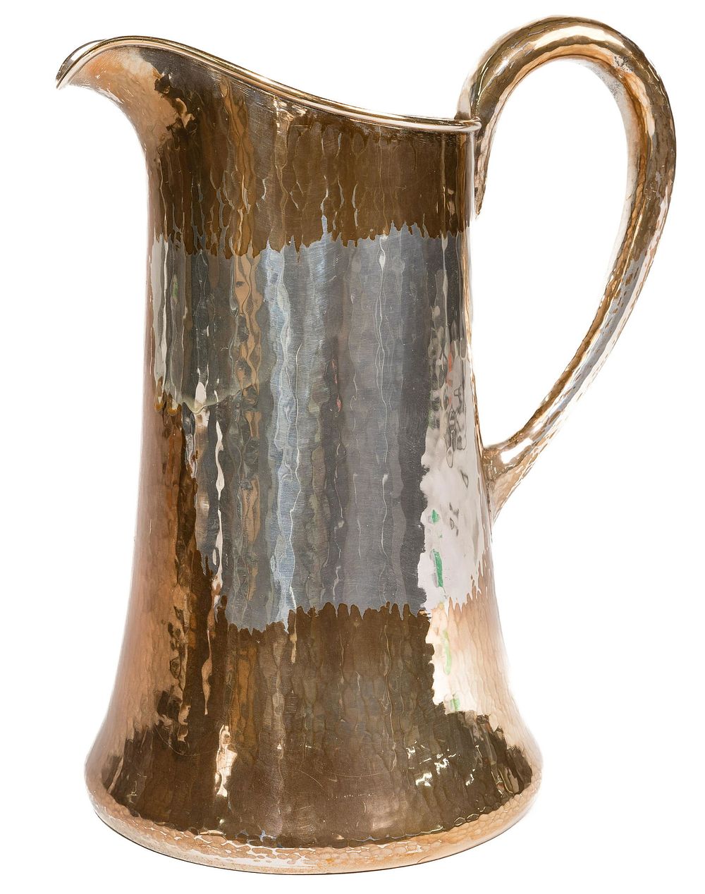 Lot 288: Lebolt Sterling Silver Hammered Pitcher