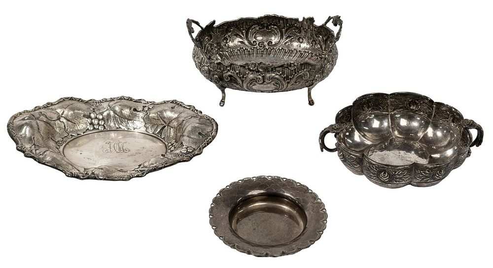 Lot 305: Sterling Silver and European Silver Hollowware Assortment