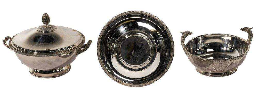Lot 315: Christofle 'Malmaison' Silverplate Assortment