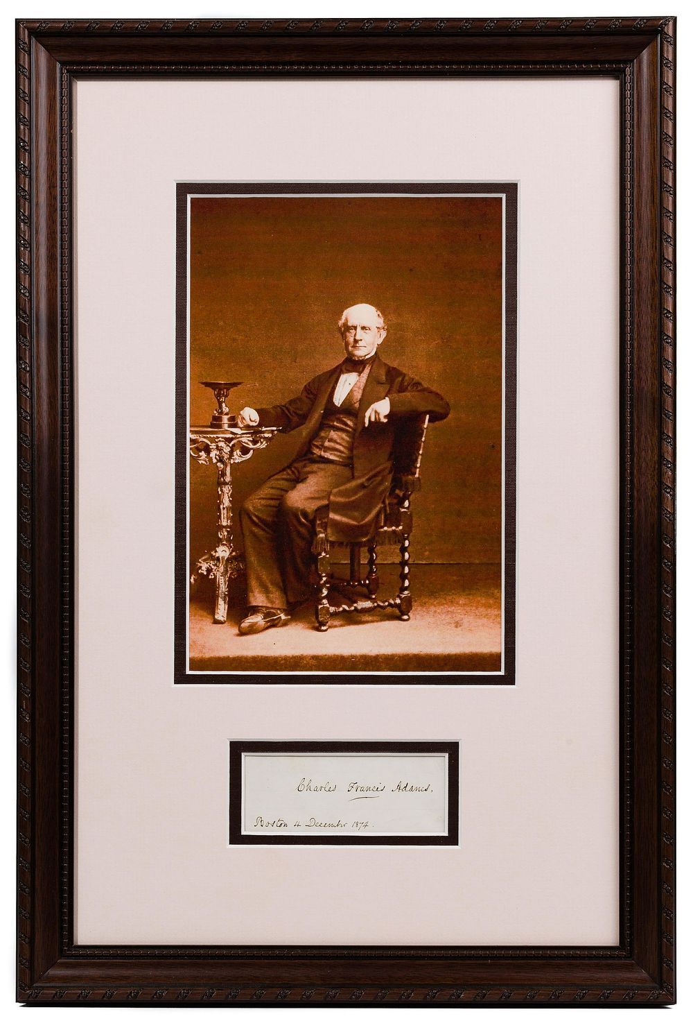Lot 360: Charles Francis Adams III Autograph PSA