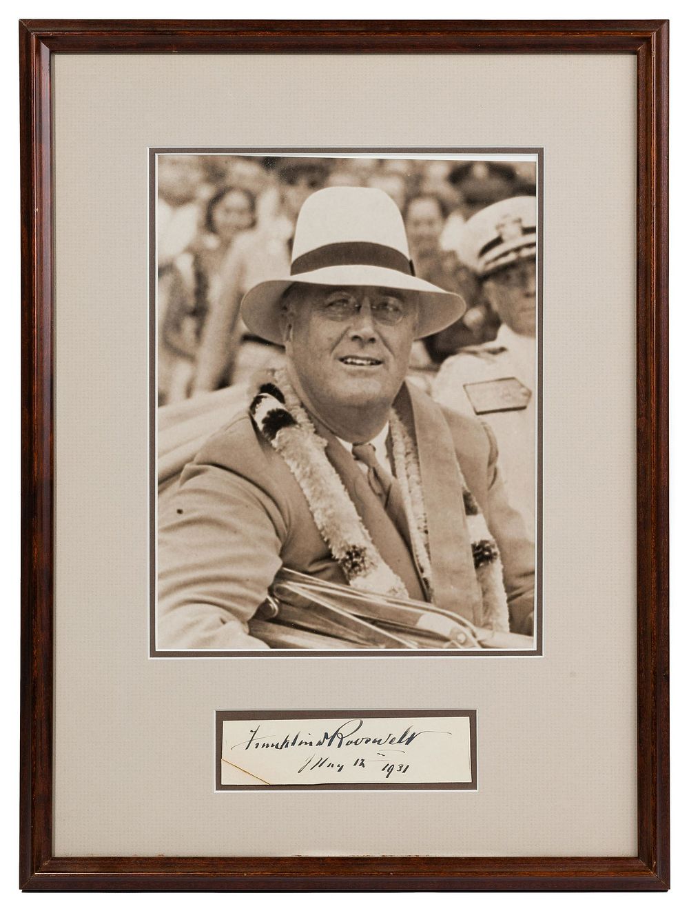 Lot 363: Franklin D. Roosevelt Autograph PSA