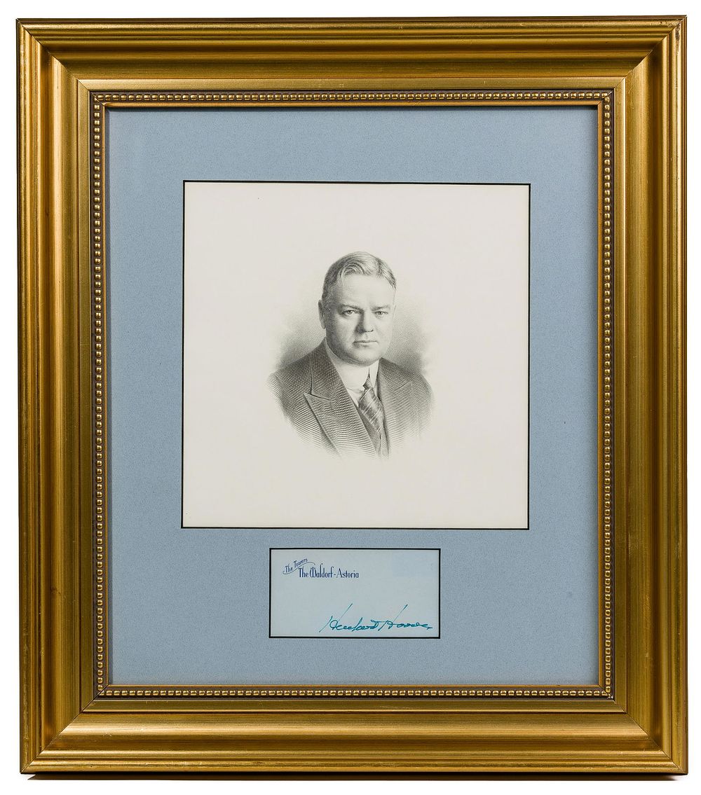 Lot 364: Herbert Hoover Autograph PSA