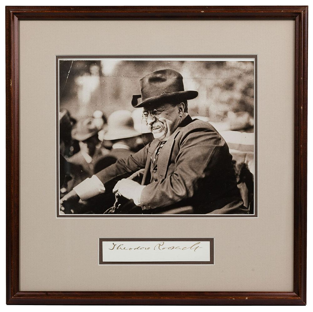Lot 368: Theodore 'Teddy' Roosevelt Autograph PSA