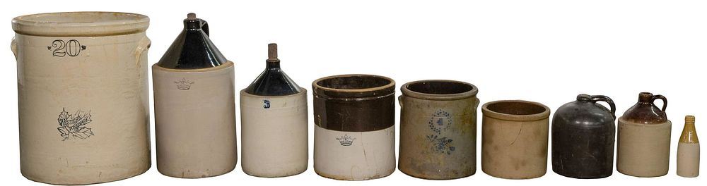 Lot 371: Crock Assortment