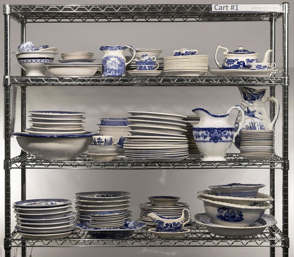 Lot 411: Blue Transferware Assortment